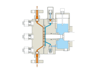 LEWA pump head M200-M400